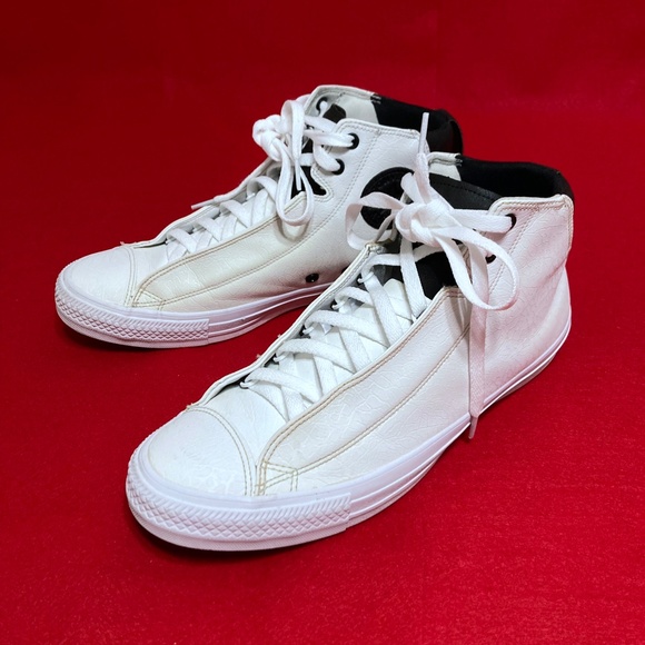 CONVERSE ALL-STAR ALPHA MID TOP BLACK WITH WHITE LEATHER 154874C SIZE 11 US - Picture 2 of 8